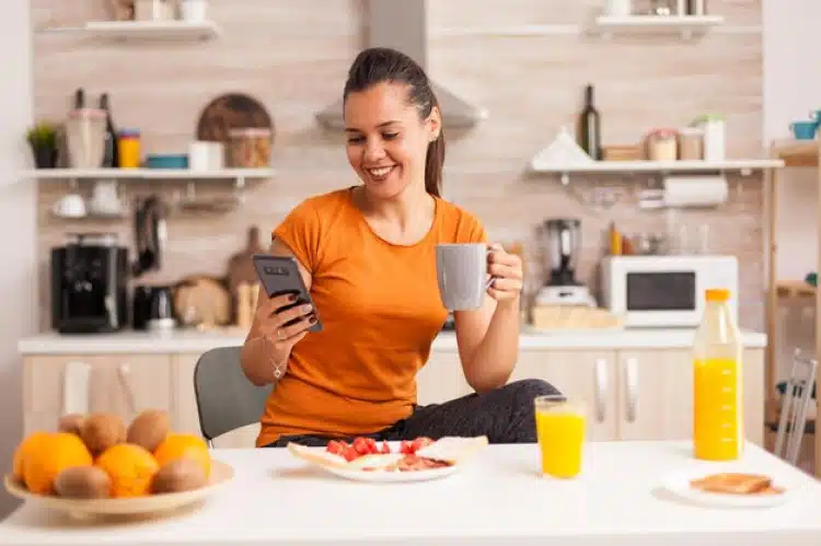 Courir après petit déjeuner