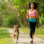 courir avec son chien