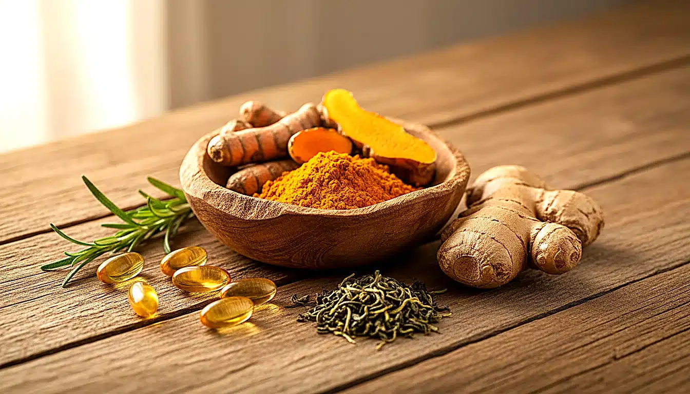 Alternatives naturelles aux anti-inflammatoires : curcuma, gingembre, oméga-3