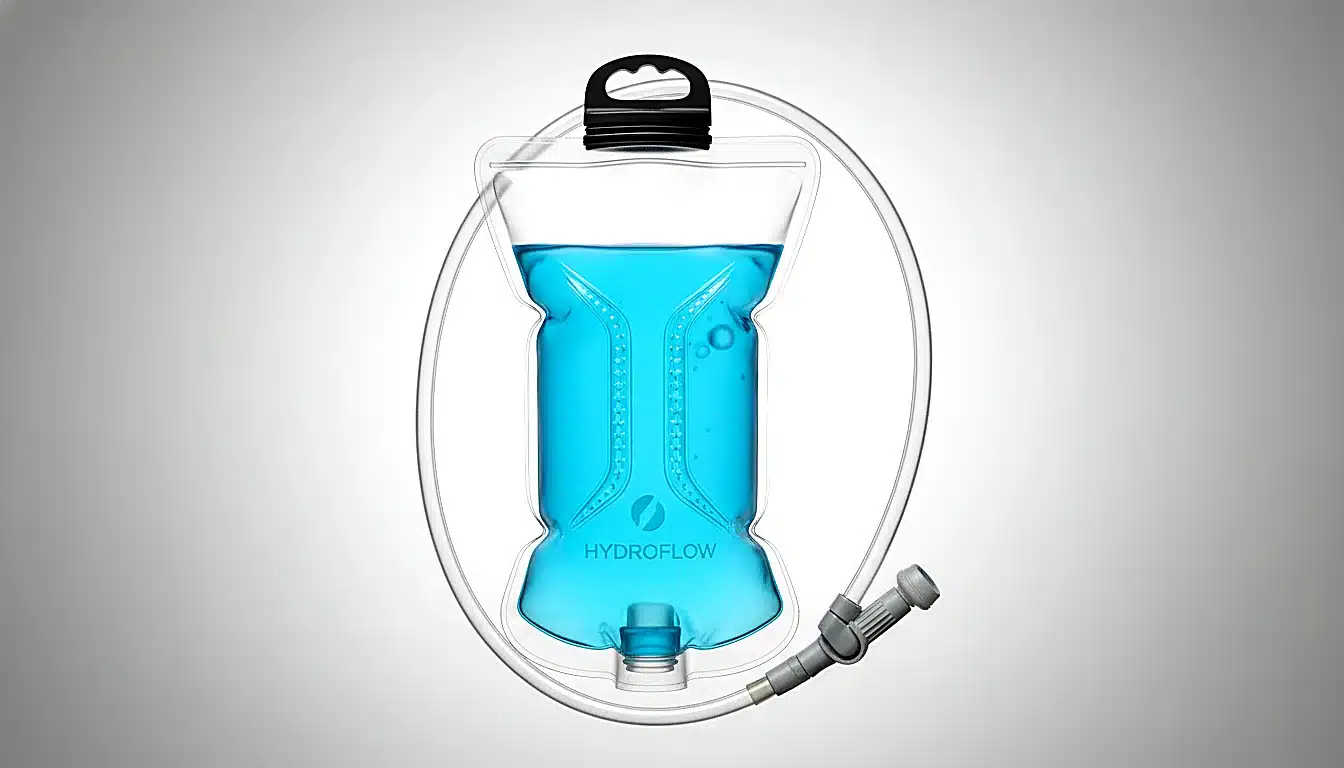 Poche à eau Camelbak 1,5L avec tube et valve, vue produit détaillée