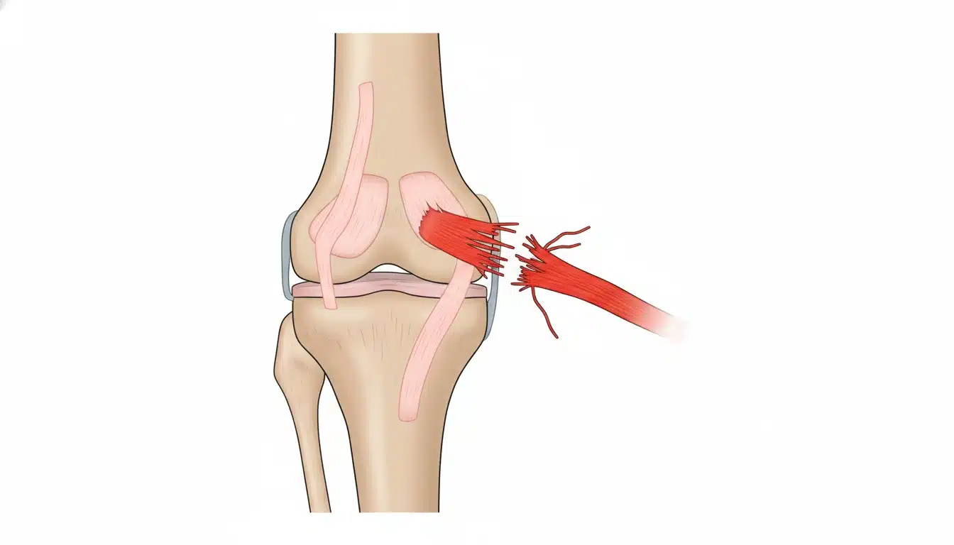 Anatomie de la rupture du ligament croisé antérieur dans le genou