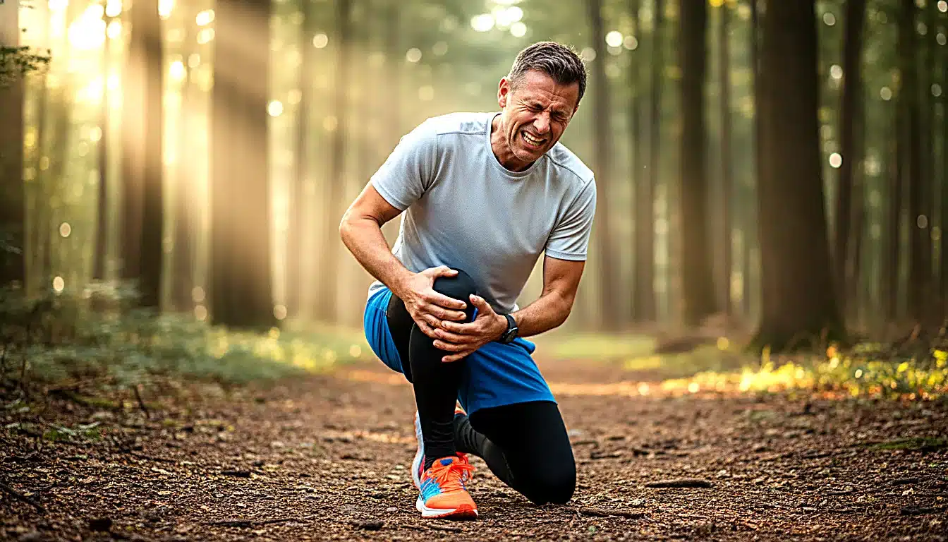 Coureur douleur aiguë menisque fissuré genou