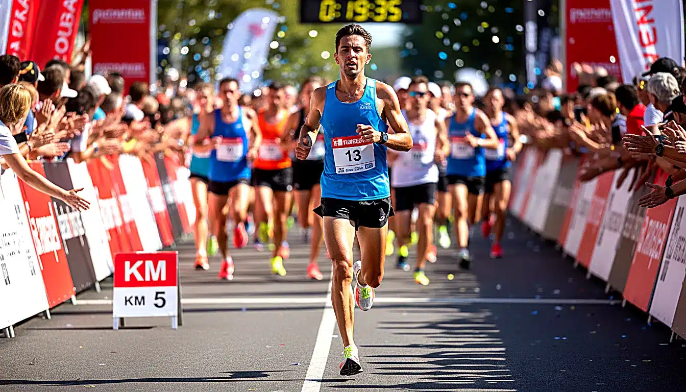 Parcours rapide de 10 km en course pour viser sub-40 minutes