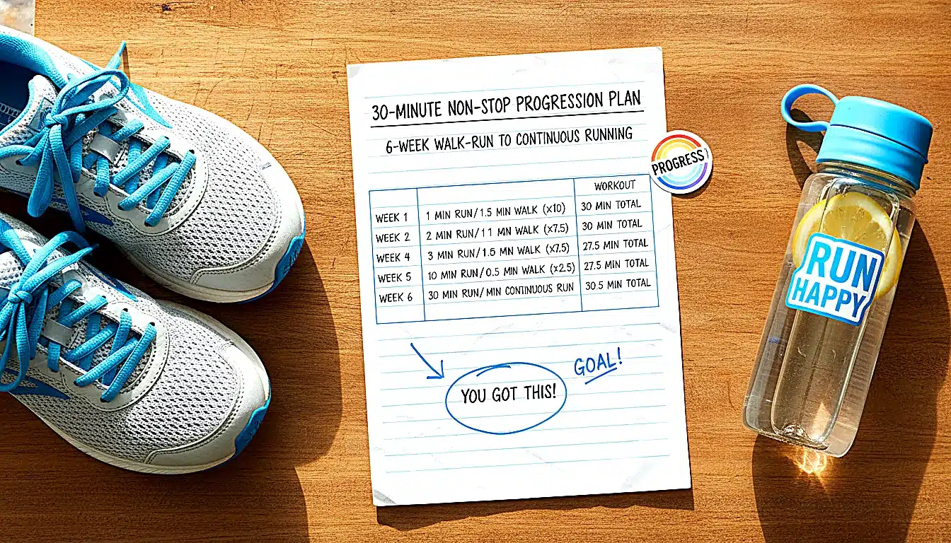 Plan de progression après les 30 min en continu