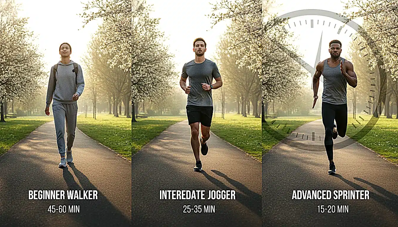 Différents niveaux de coureurs sur le même parcours 5 km