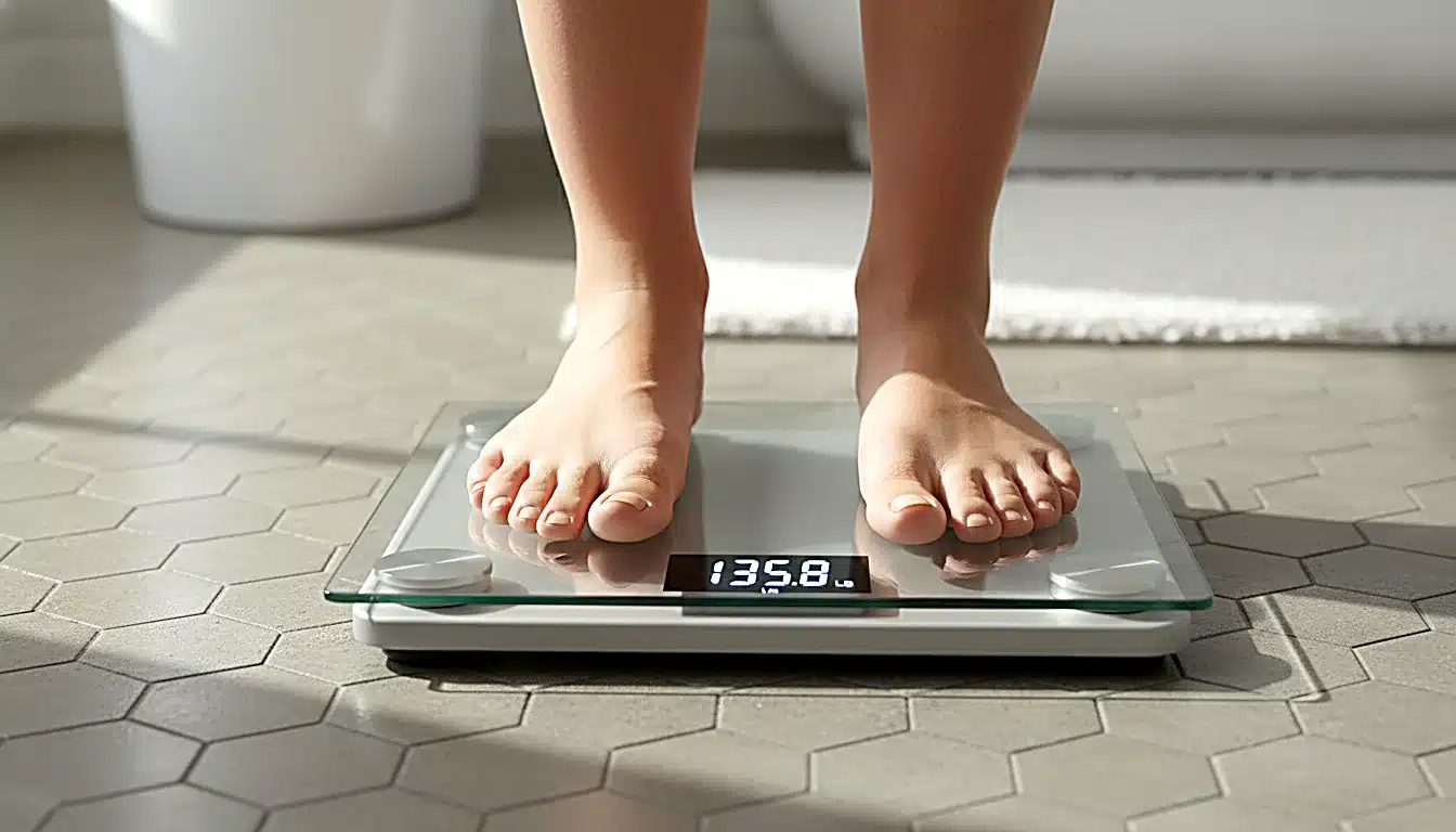Balance digitale pour suivre la perte de poids du coureur