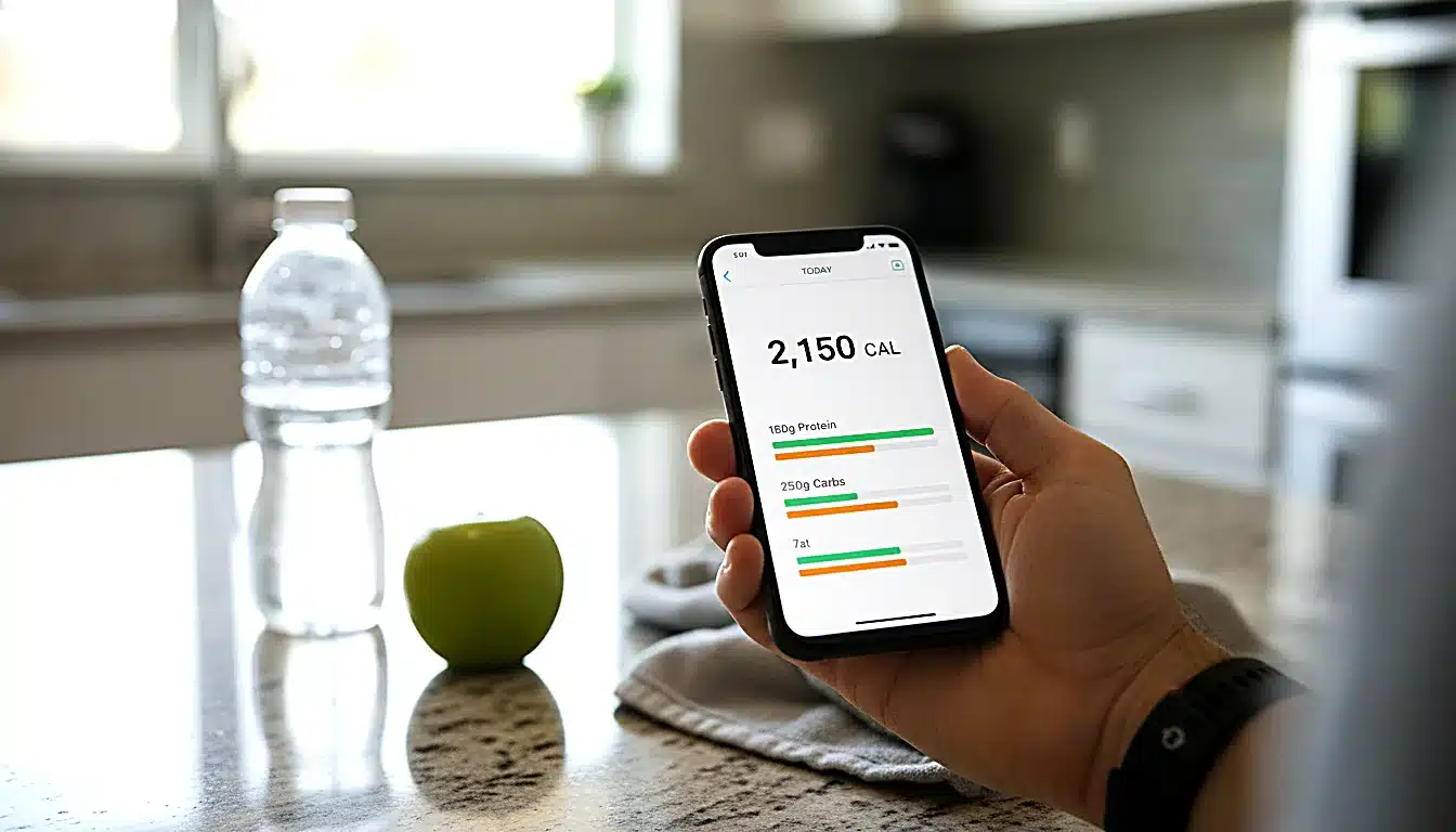 Application calorie tracker sur smartphone pour suivre les apports