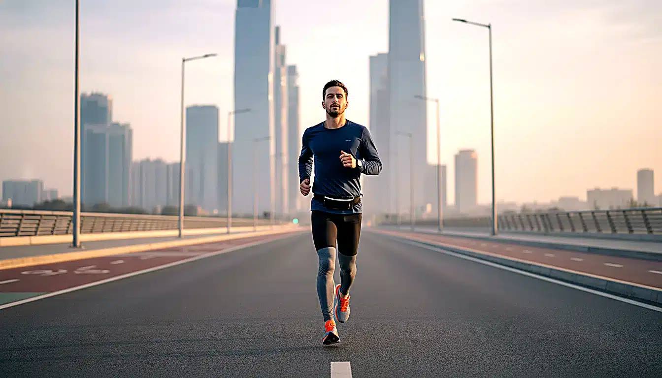 Parcours urbain de course à pied pour 10 km en 1h