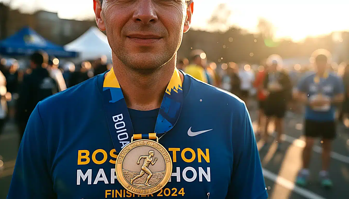 Médaille de finisher marathon symbole de l&rsquo;accomplissement
