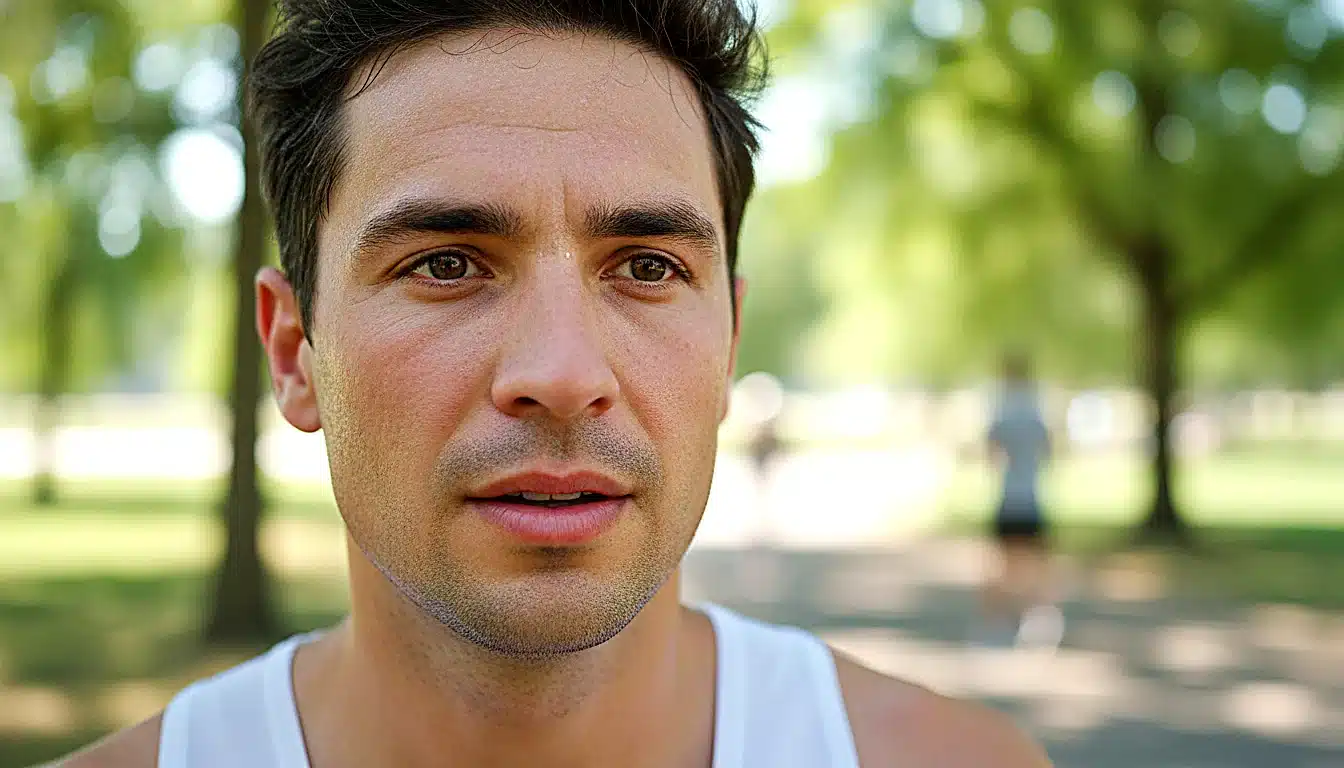 Coureur en respiration nasale signe d’effort en zone 2