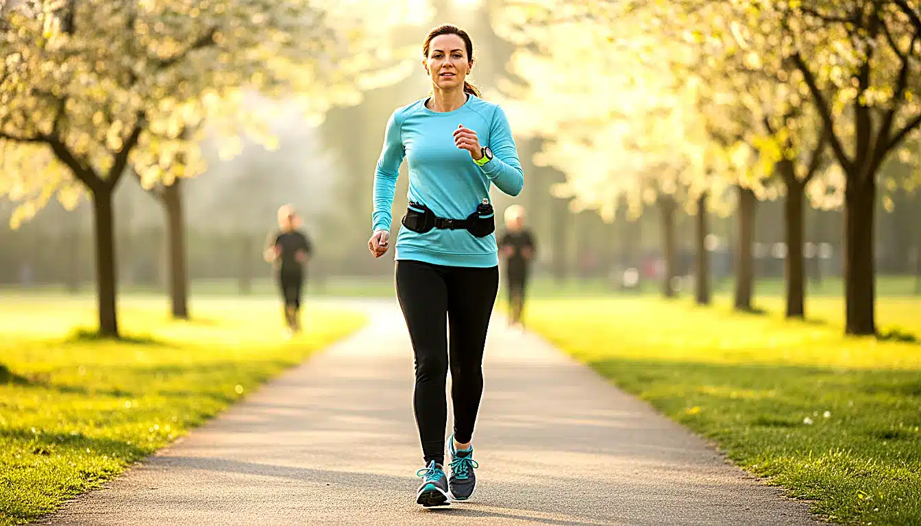 Coureuse débutante motivée pour son premier 10 km