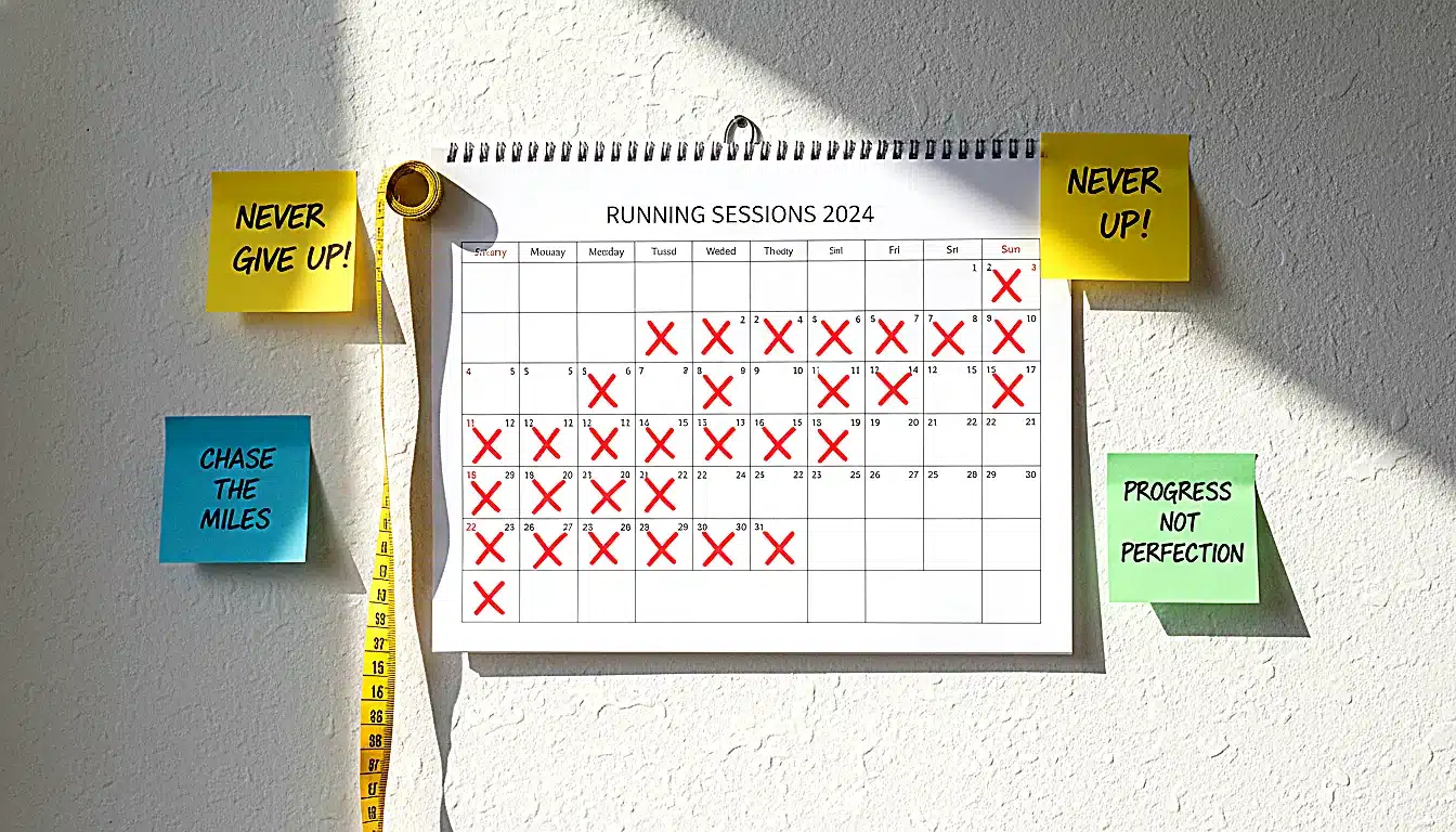 Calendrier 6 mois marqué pour suivre la perte de 10 kg