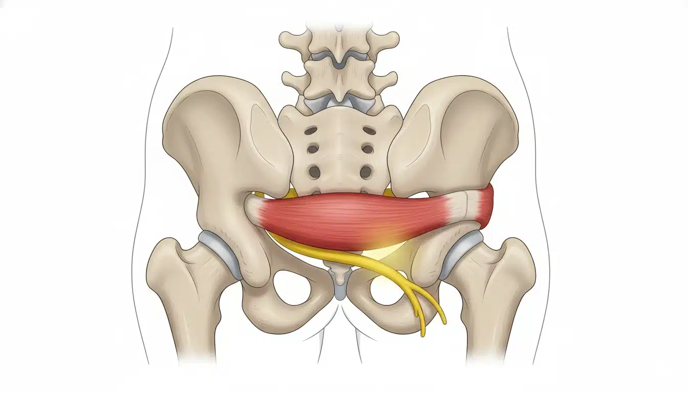 Anatomie du syndrome piriforme : compression du nerf sciatique par le muscle piriforme