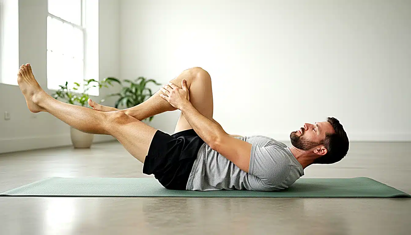 Étirement figure-4 du piriforme pour soulager la compression du nerf sciatique