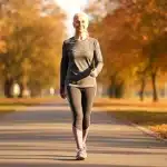 Coureuse senior prothèse genou activité douce