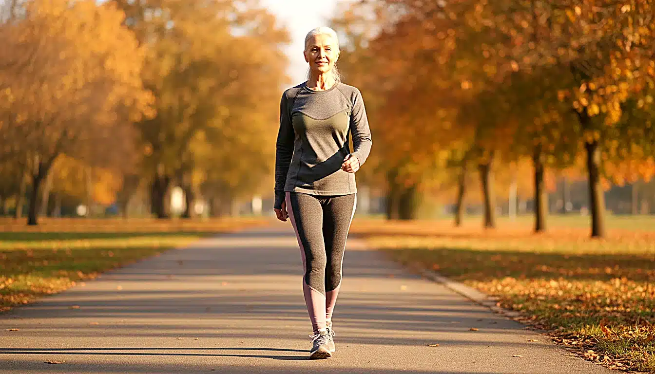 Coureuse senior prothèse genou activité douce