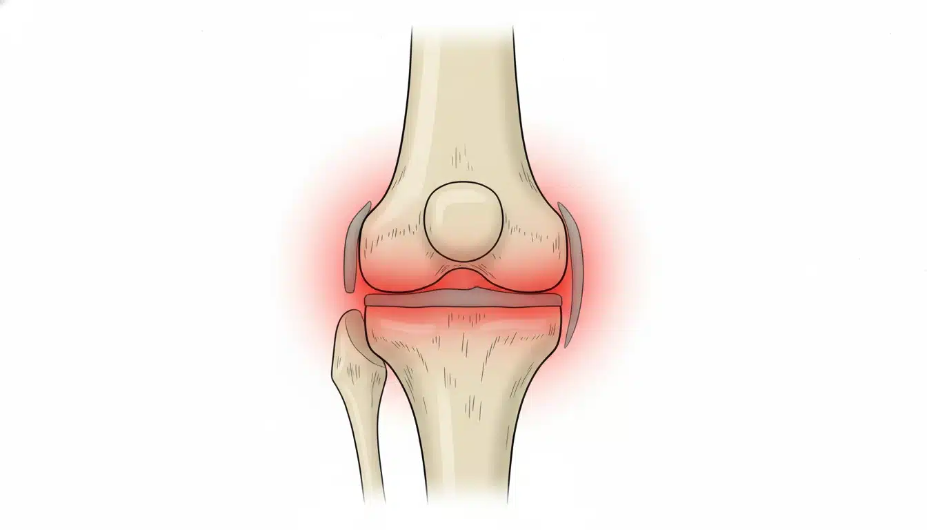 Anatomie du syndrome rotulien : déviation latérale de la rotule sur le condyle fémoral